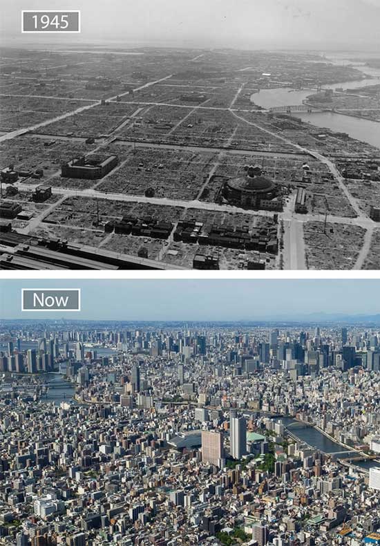 Picture 4 of The series of photos show the amazing transformation of the world's most famous cities over the past century