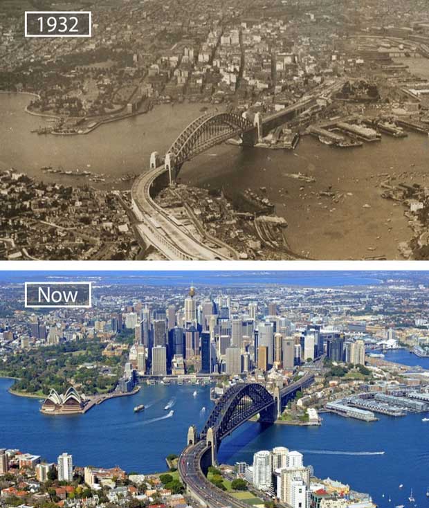 Picture 6 of The series of photos show the amazing transformation of the world's most famous cities over the past century