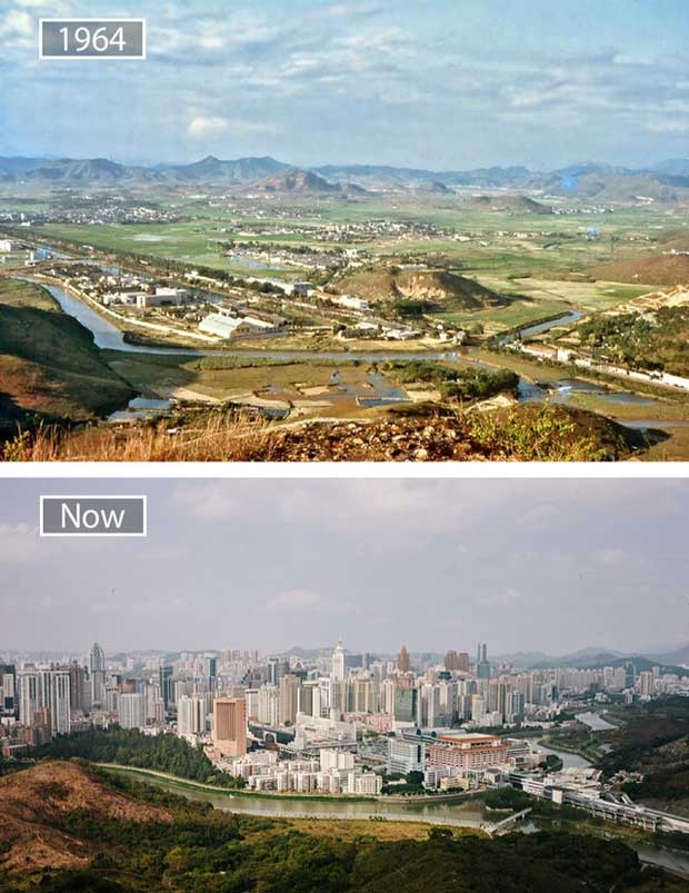 Picture 7 of The series of photos show the amazing transformation of the world's most famous cities over the past century