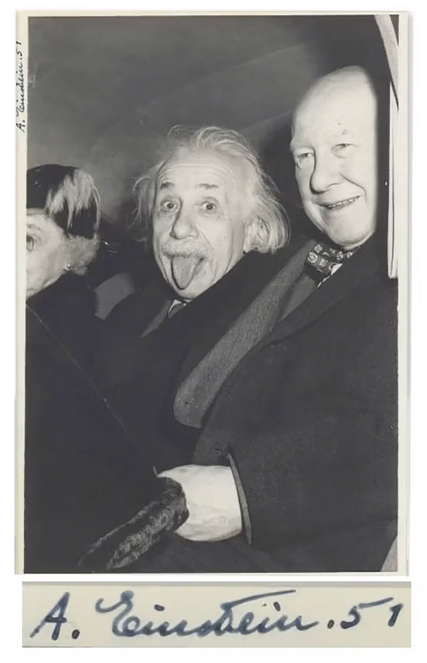 The story behind the eccentric photo of Einstein sticking out his tongue Picture 1