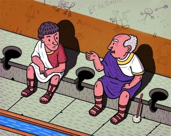 Picture 2 of The truth about the rather 'creepy' way of bathing and going to the toilet of ancient people