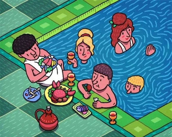 Picture 3 of The truth about the rather 'creepy' way of bathing and going to the toilet of ancient people