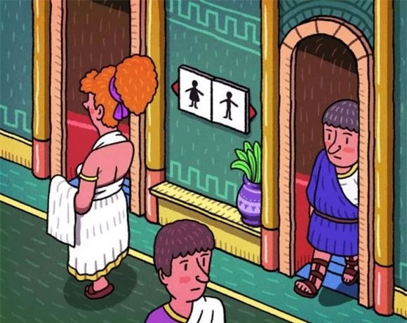 Picture 5 of The truth about the rather 'creepy' way of bathing and going to the toilet of ancient people