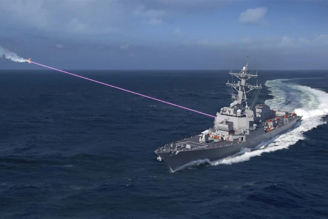Picture 3 of The US Navy first used a laser to shoot down a drone, super cheap cost only 1 USD / shot