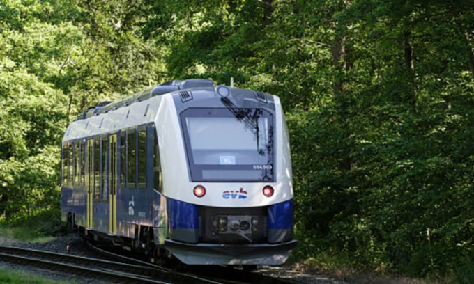 Picture 1 of The world's first all-hydrogen railway