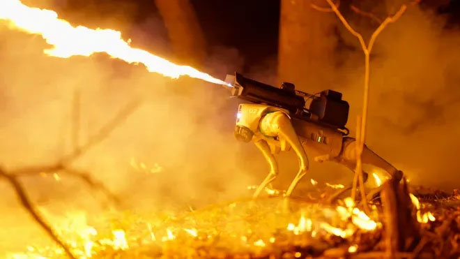 Picture 2 of Thermonator - The world's first fire-breathing robot dog