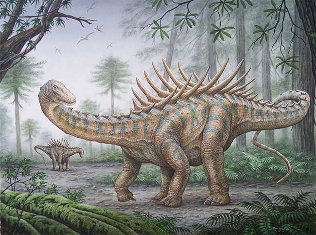 Picture 1 of This bizarre, giant dinosaur had the shape of a... hedgehog.