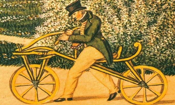 This is the predecessor invention of the bicycle Picture 1