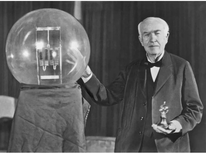 Picture 4 of Thomas Edison's invention of the light bulb was once criticized for this reason