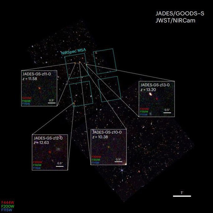 Picture 1 of 'Time travel' 13.5 billion years, NASA telescope finds 4 cosmic ancestors
