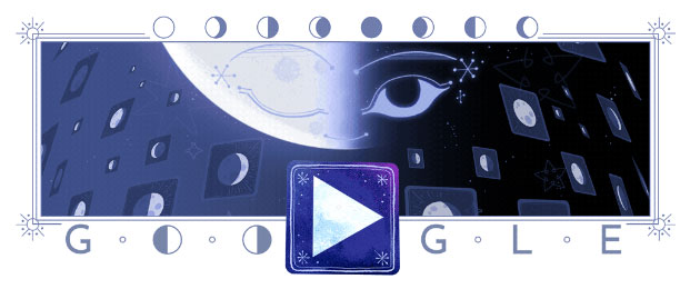 Picture 1 of Today, explore the moon cycle with the Crescent Moon game on Google Doodle