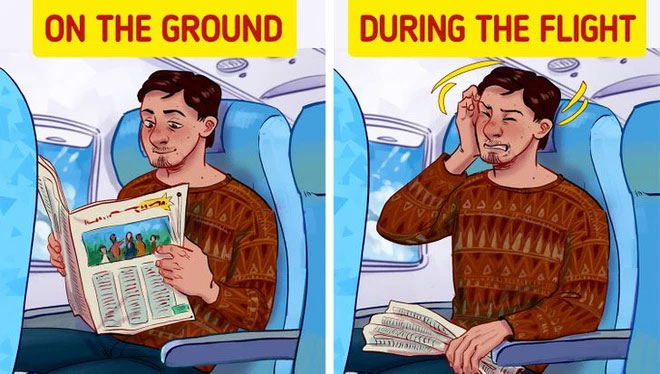 Top 8 strange experiences that happen to the body that can only be seen on a plane Picture 5