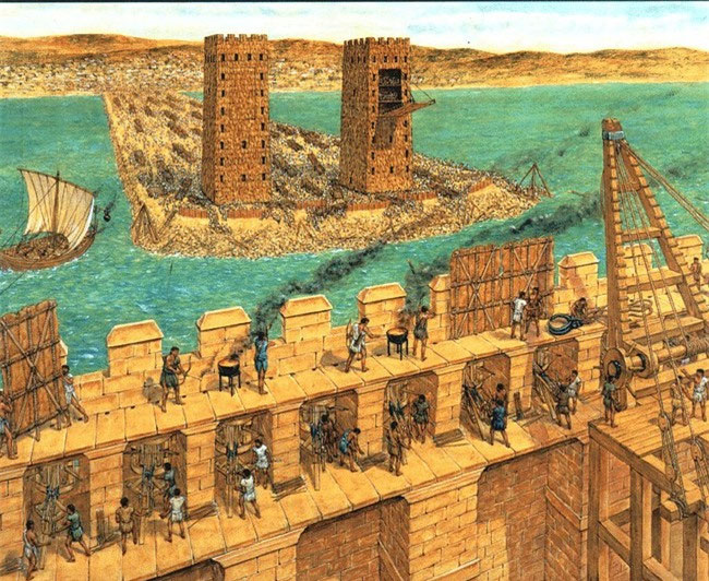 Picture 2 of Turn the whole island into a peninsula - the 1-0-2 siege strategy of the most successful conqueror of the ancient world