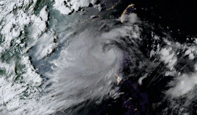 Picture 5 of Typhoon No. 3 (Yagi) has just climbed to 'typhoon' level: Intense images from satellite clouds, this will be the strongest day