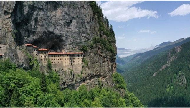 Picture 1 of Unexpected discovery while 'saving' ancient monastery on steep cliff