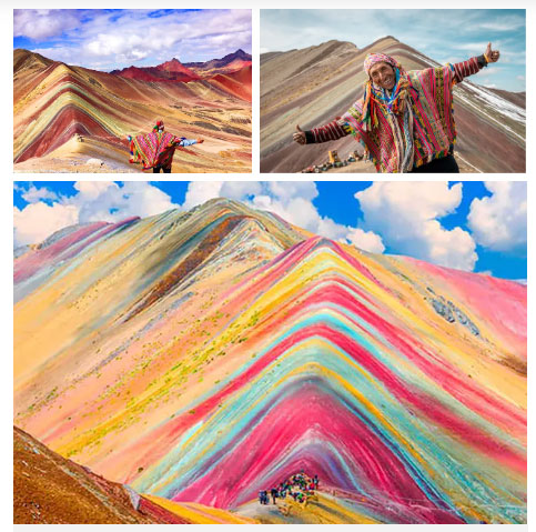 Picture 1 of Vinicunca Mountain: The wonder is so beautiful that it is called the most surreal 'rainbow' on the planet