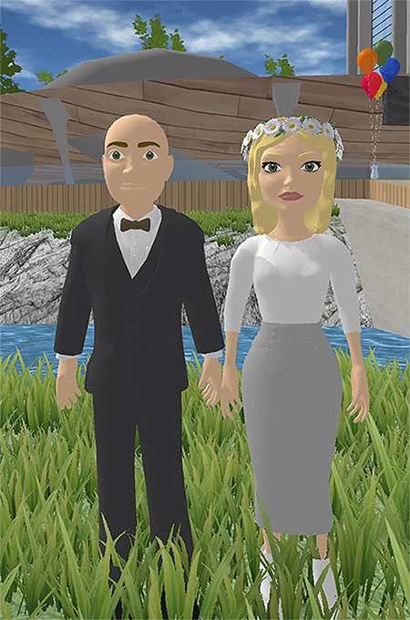 Picture 1 of Wedding experience in the metaverse virtual universe