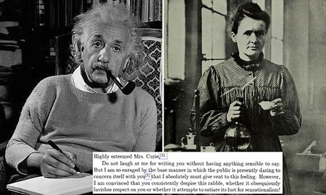 Picture 3 of What did Albert Einstein write in a letter to Marie Curie in 1911?