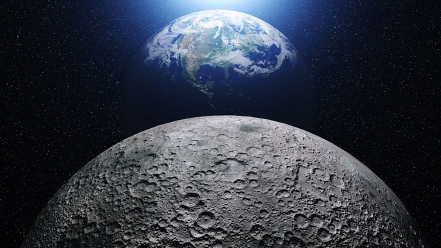 Picture 4 of What would the Earth and Moon look like when observed from space or from other planets?