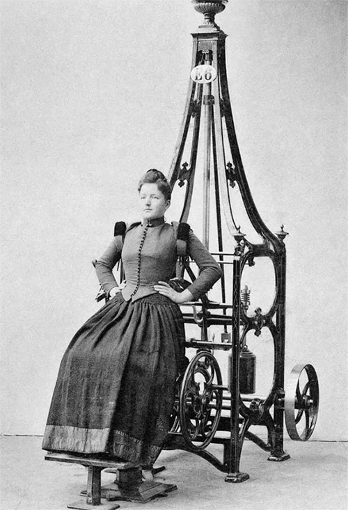 When modern medicine has just developed, how do people practice physical therapy? Picture 13