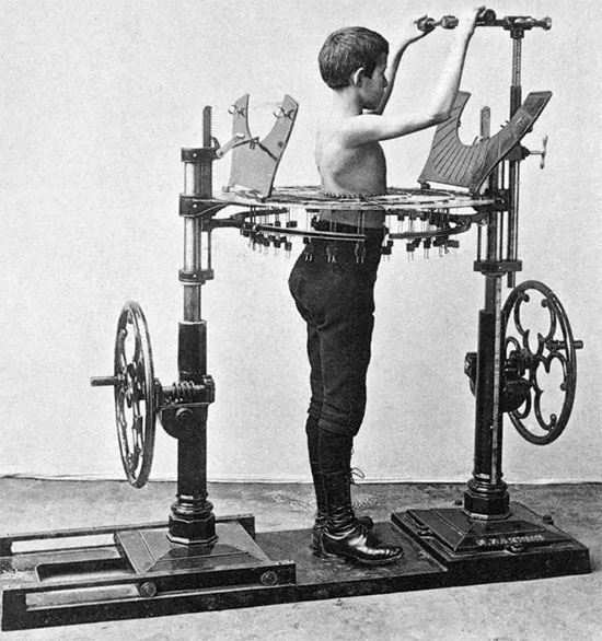 When modern medicine has just developed, how do people practice physical therapy? Picture 4