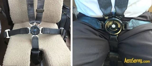Picture 2 of Why do pilots and flight attendants always wear different seat belts than passengers?
