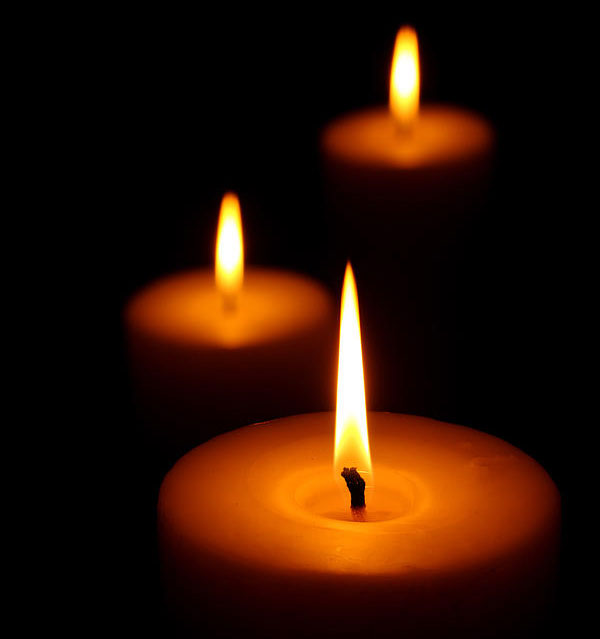 Picture 1 of Why when we light a candle, the flame is shaped like a teardrop?