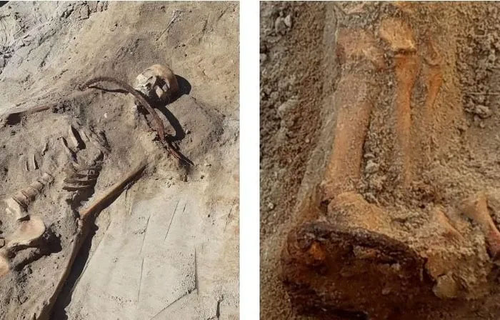 Picture 2 of Woman's body found in ancient tomb with terrifying traces