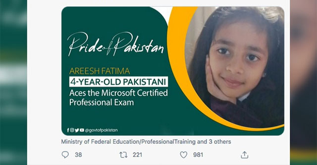 4-year-old girl certified as an IT expert by Microsoft