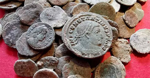 A badger dug up 200 ancient coins dating back to Roman times, but scientists 'confiscated' them all