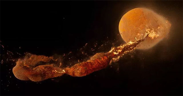 A celestial body you see was born from Earth in just a few hours.