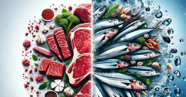 A diet of small fish instead of red meat could save 750,000 lives each year