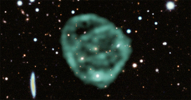 A photo of a mysterious circle one million light-years wide