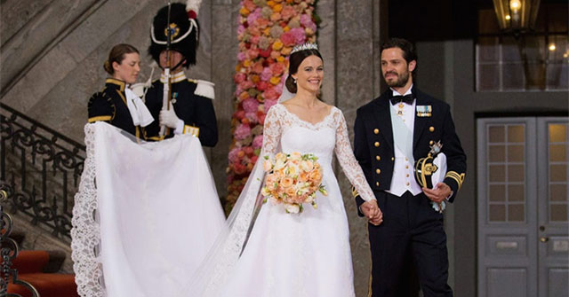 Admire the wedding dresses of the world's royals