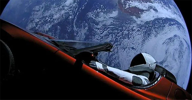 After 4 years of being sent into space by Elon Musk, what is the fate of the $100,000 Tesla Roadster now?
