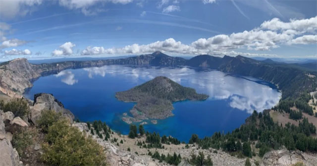 America's deepest lake formed from a volcano