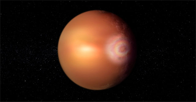 An extrasolar planet has a 'rainbow' similar to Earth