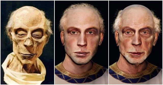 Artificial intelligence helps to successfully reconstruct the face of the Egyptian pharaoh from a mummy