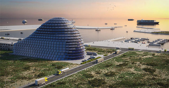 Building covered with solar panels generates 1 million kWh of electricity per year