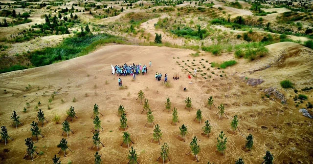China turns desert twice the size of Shanghai, haunting with 60m high sand dunes into green oasis