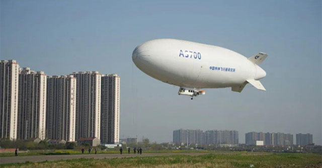 China's 100km/h speed balloon aircraft