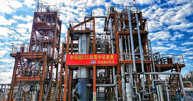 China's pioneering project to hydrogenize 95% of CO2 into gasoline
