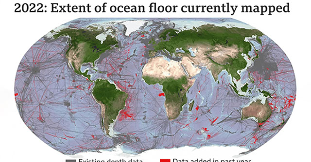 Complete mapping of nearly a quarter of the ocean floor on Earth