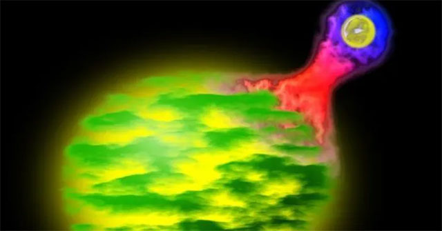 Creating a strange, pumpkin-shaped atomic nucleus