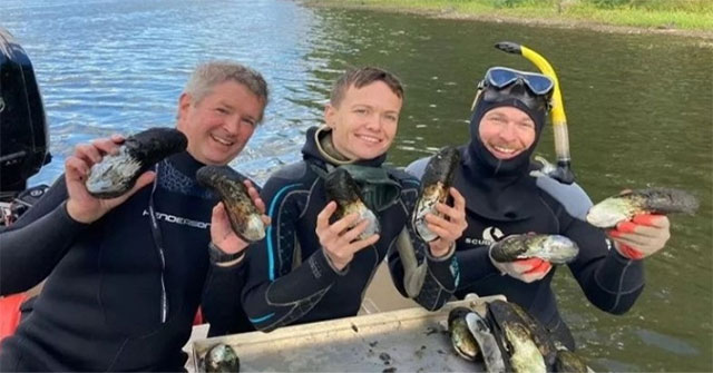 Detecting a population of mussels up to 100 years old on the American River