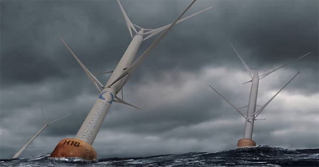 Development of a 40 MW . dual-wing floating wind turbine model