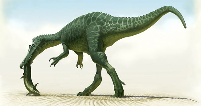 Discovered a beast with a crocodile-like head and up to 8 meters long
