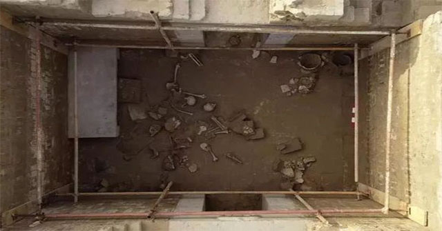 Drain the pond water, discover the monstrous tomb below: The scene inside haunts the expert