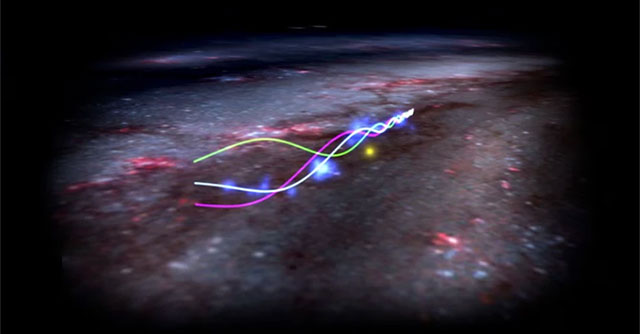 Earth once surfed the Milky Way's mysterious waves