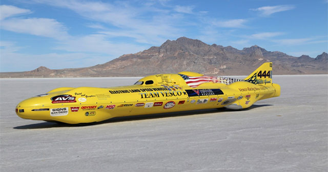 Electric car sets record for fastest on land
